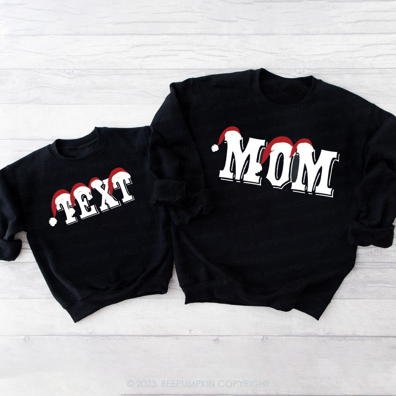 Matching Christmas Family Sweatshirt - Personalized Name