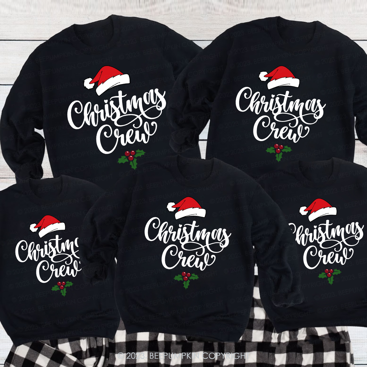 Christmas Crew Family Matching Vacation Sweatshirt