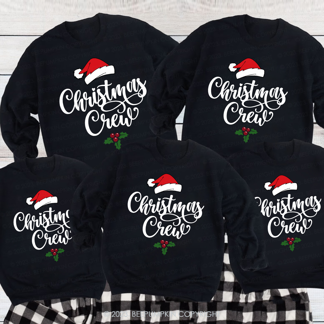 Christmas Crew Family Matching Vacation Sweatshirt