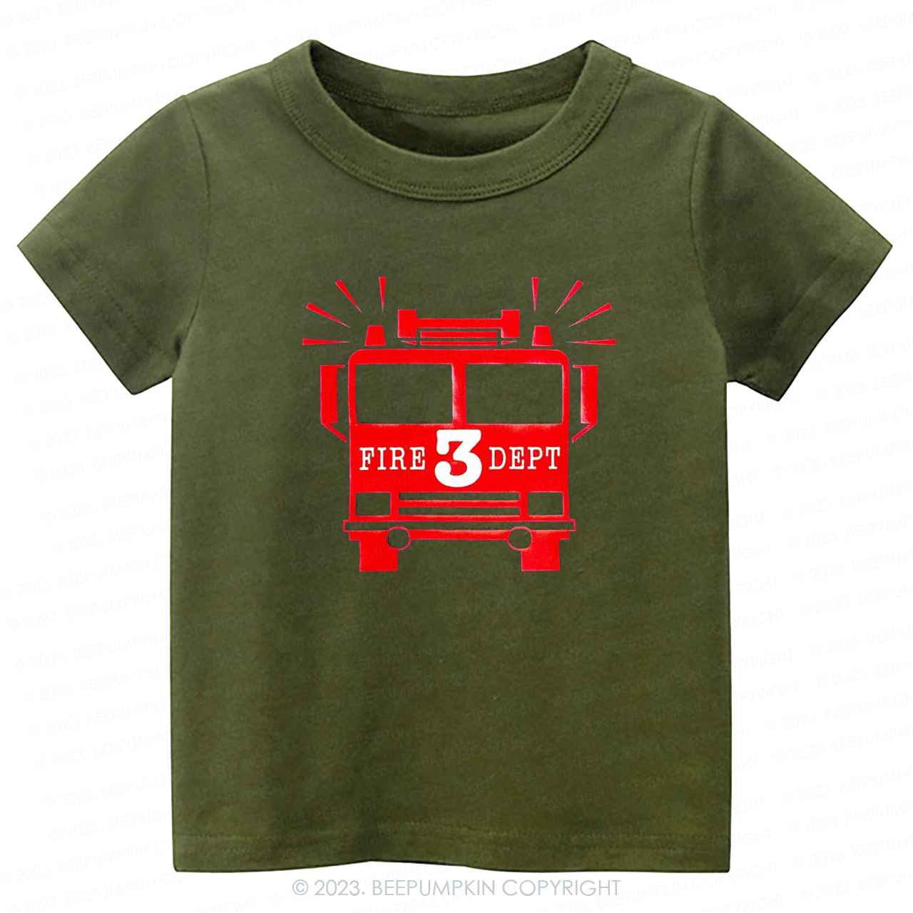 Firetruck Birthday Become a Firefighter -Toddler Tees