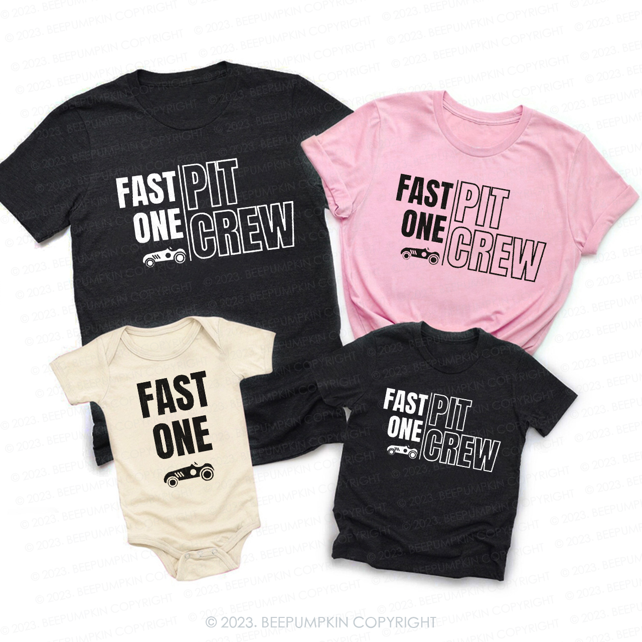 Race Car Matching Family Birthday Shirt 