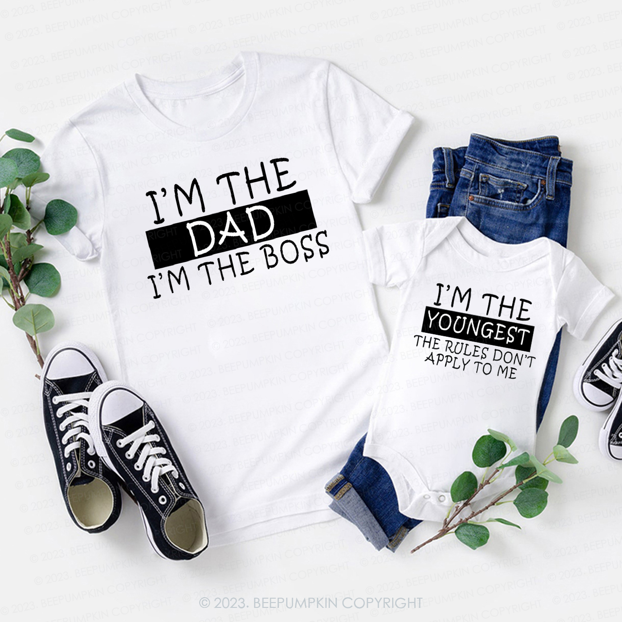 Custom I'm The Funny Family Gift Matching T-Shirts