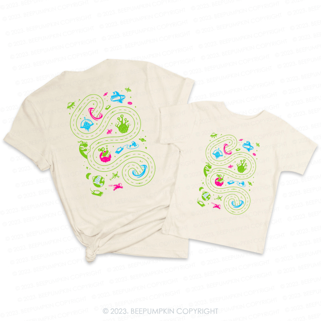 Space Play Mat Last-minute Gift Idea Dad&Me Shirt