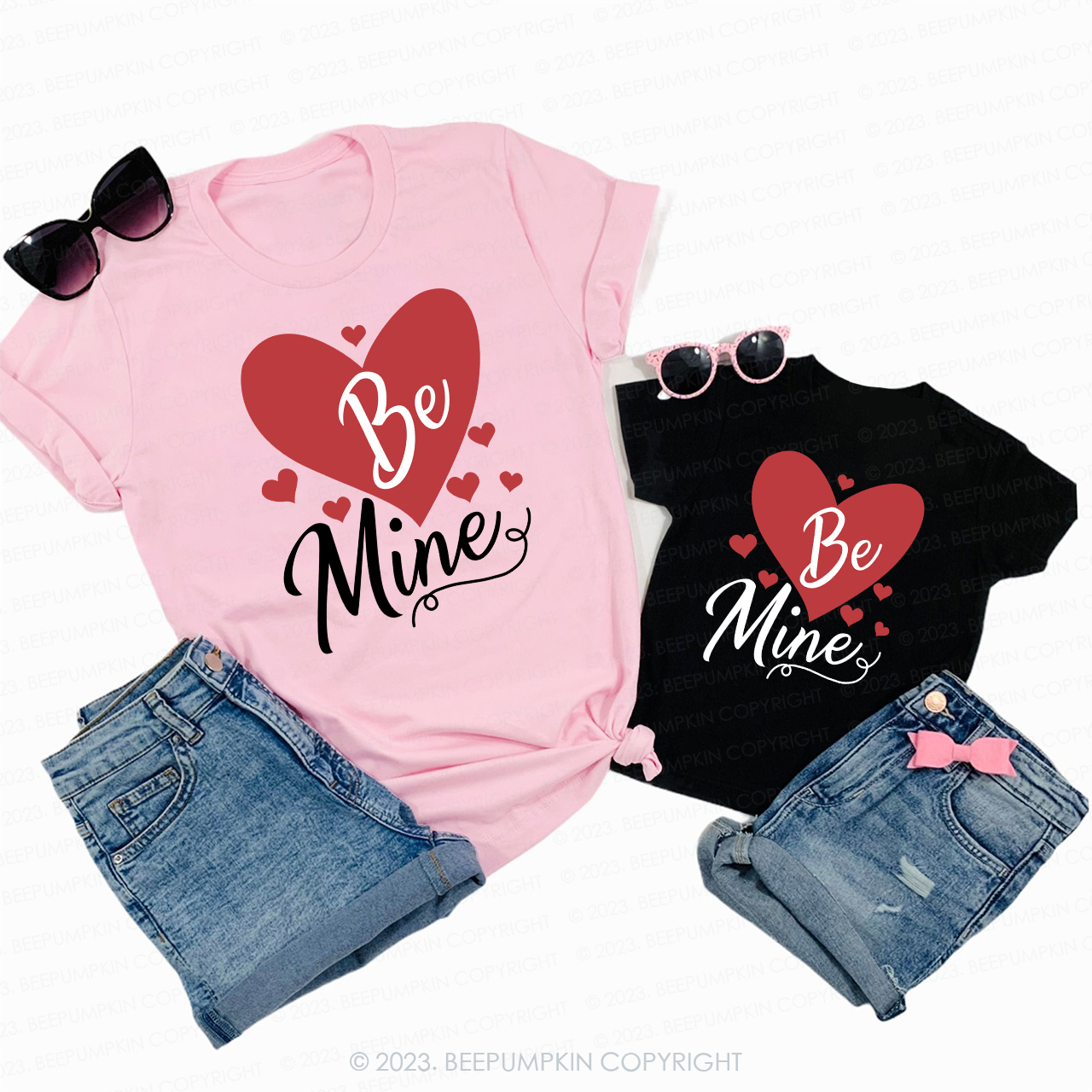 Be Mine Romantic Funny Valentines Shirts For Family