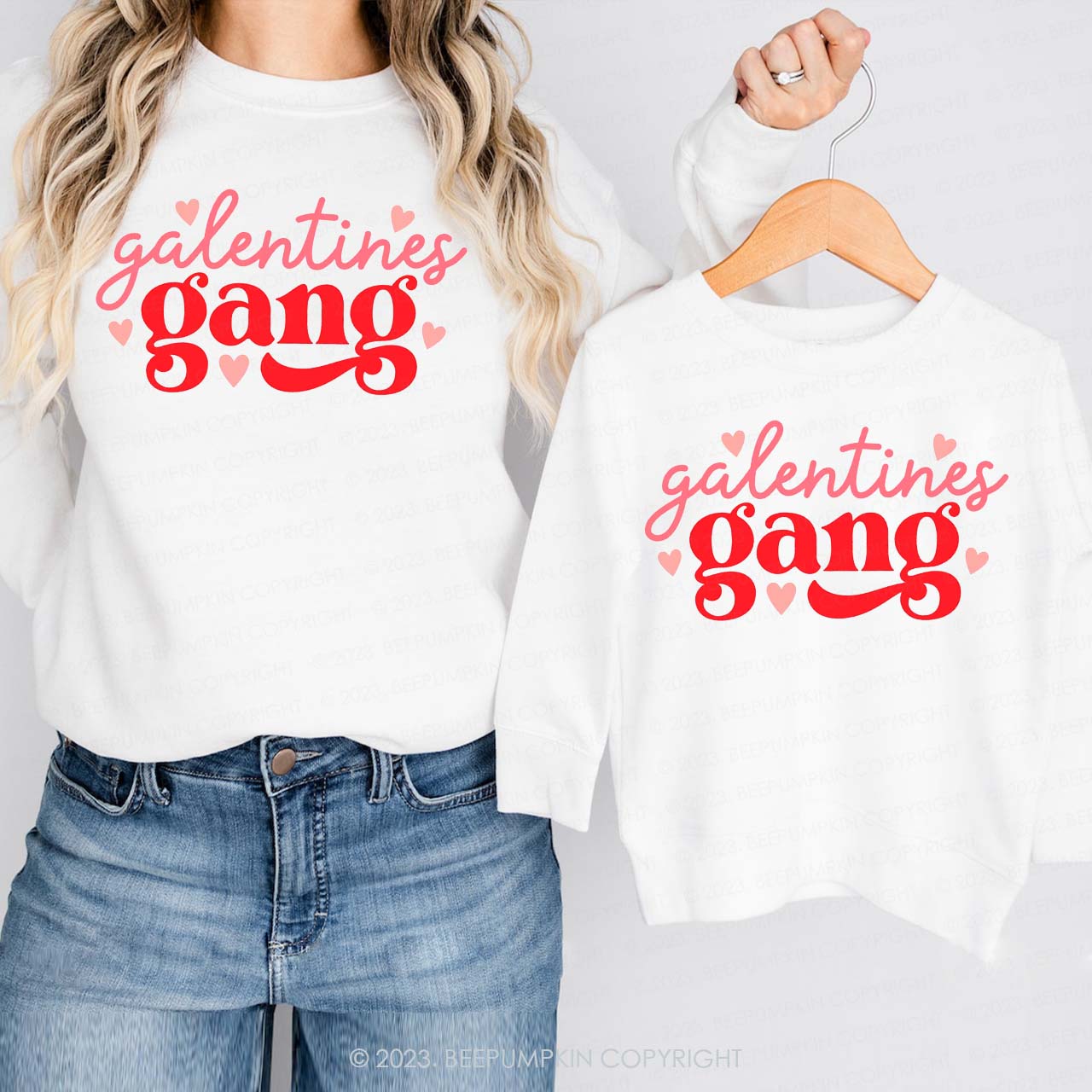 Galentines Gang Valentine Matching Sweatshirt