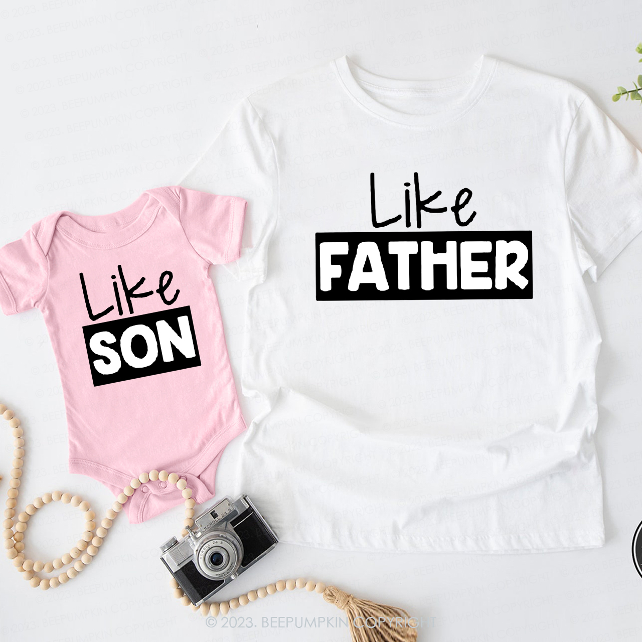 Like Father, Like Son Dad&Me Matching Tees