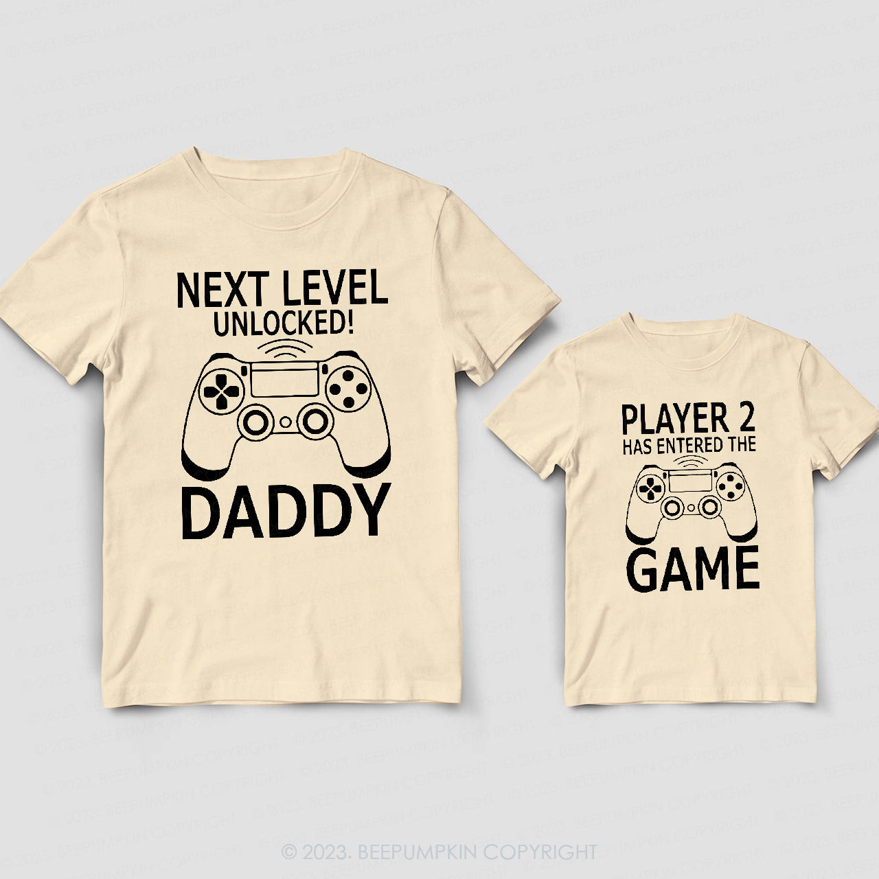 Next Level Unlocked Dad&Me Game Matching Tees