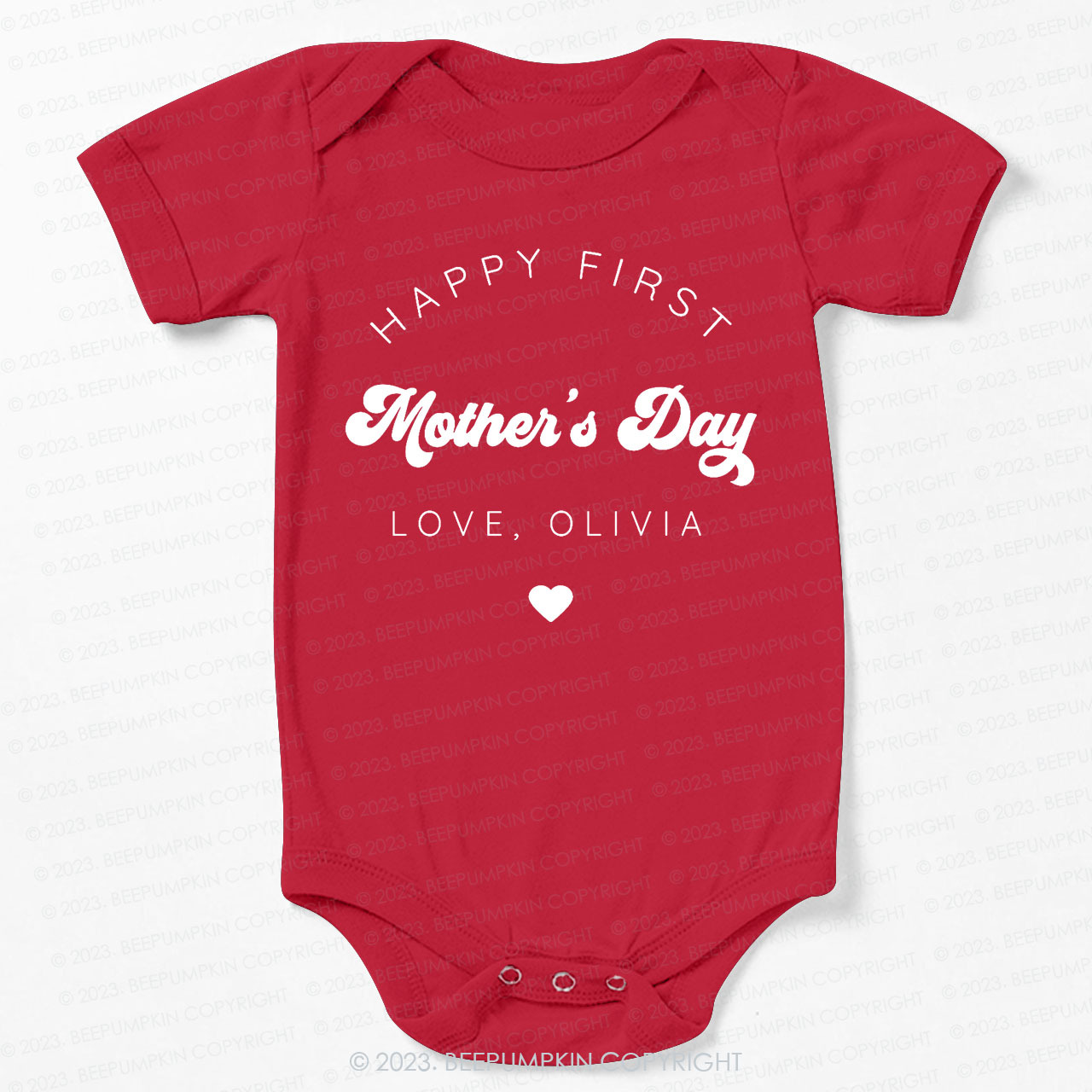 Happy First Mothers Day Bodysuit For Baby