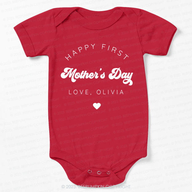 Happy First Mothers Day Bodysuit For Baby