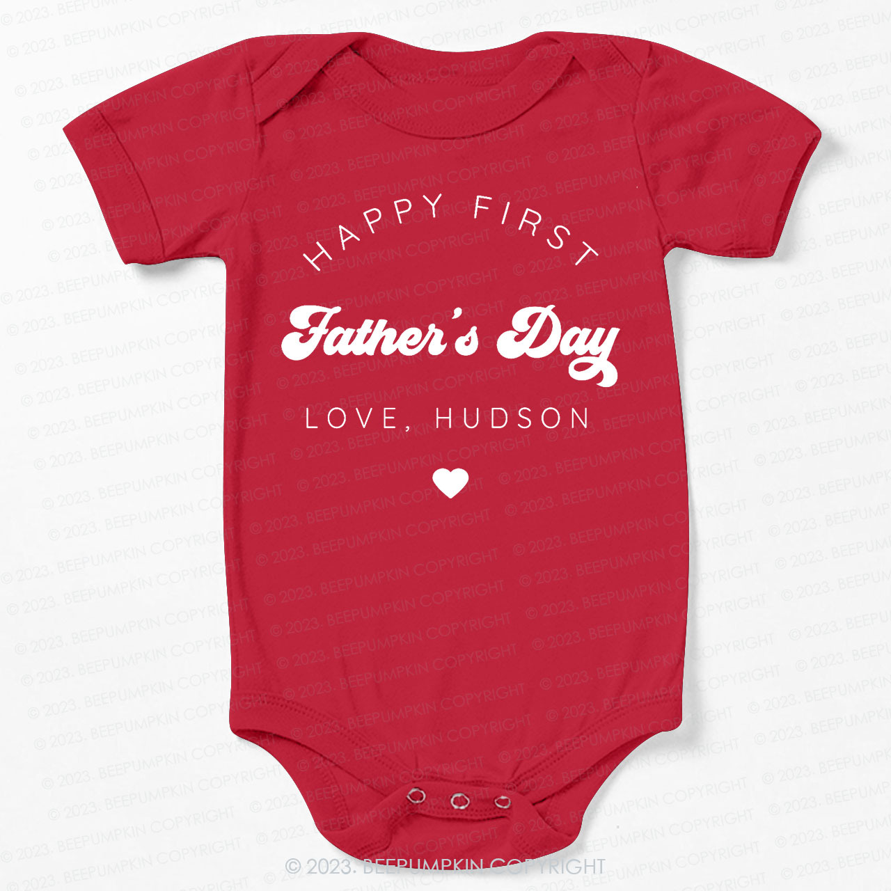Happy First Fathers Day Bodysuit For Baby