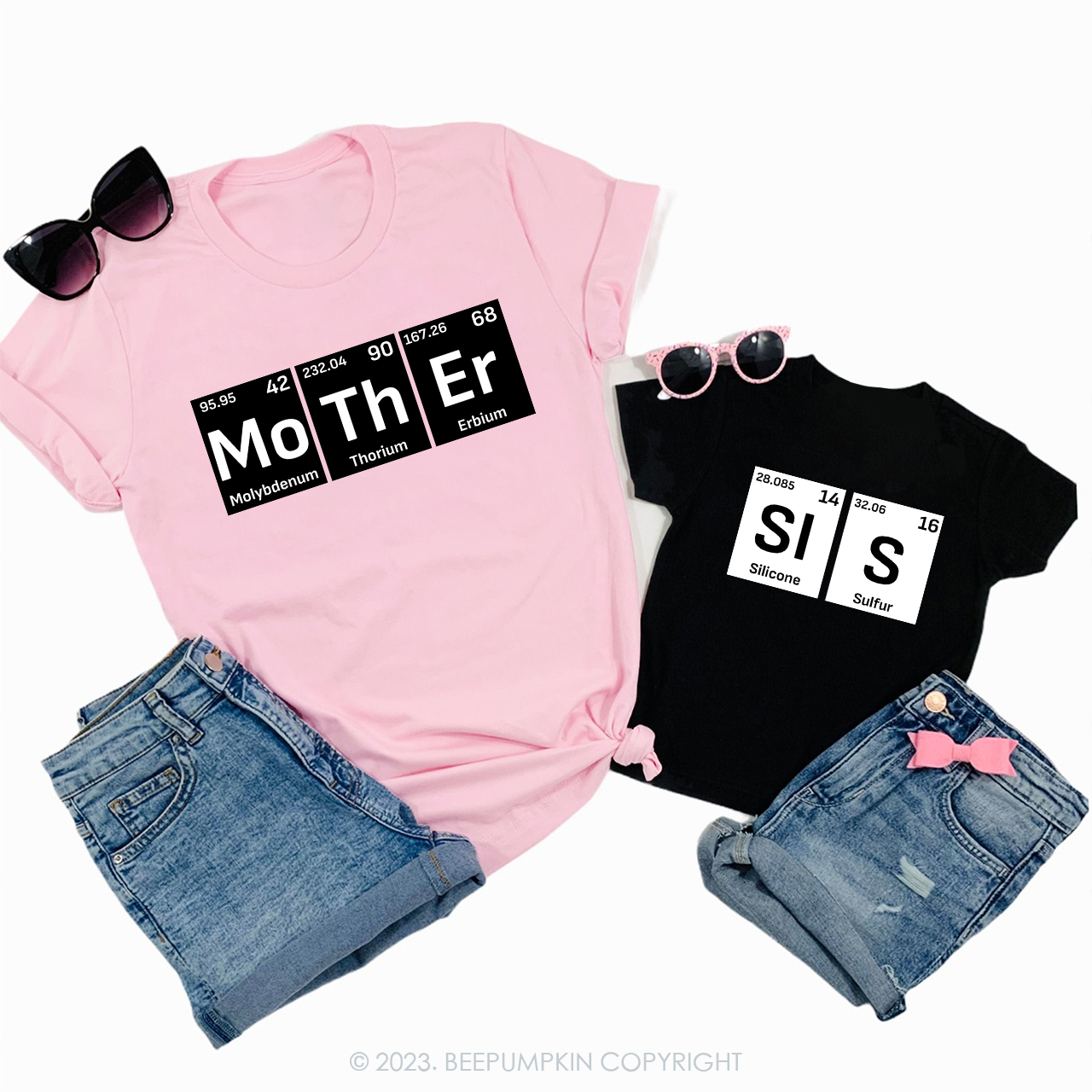 Periodic Table Valentines Family Matching Shirts
