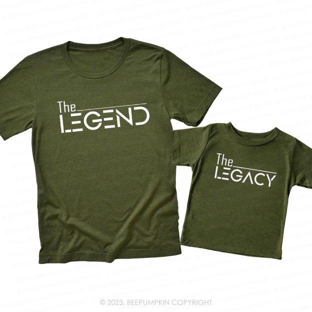 Gift Matching Legend Legacy Shirts For Dad&Me