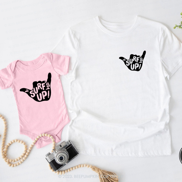 Surf's Up Gift Matching T-Shirts For Dad&Me