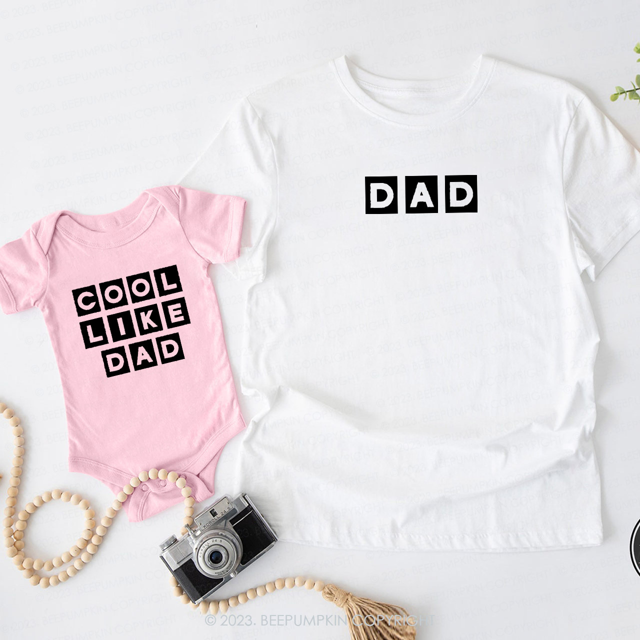 Dad & Cool Like Dad Matching T-Shirts For Dad&Me