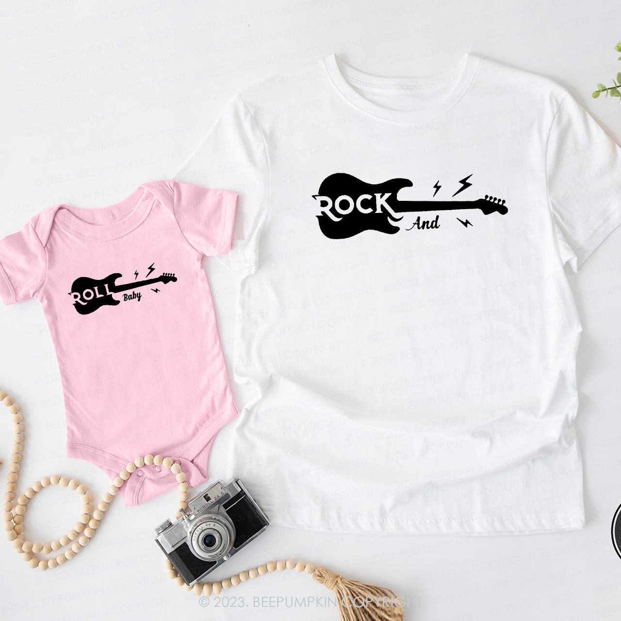 Rock And Roll Matching T-Shirts For Dad&Me