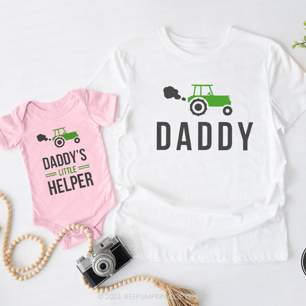 Daddy And Daddy's Little Helper Matching T-Shirts For Dad&Me