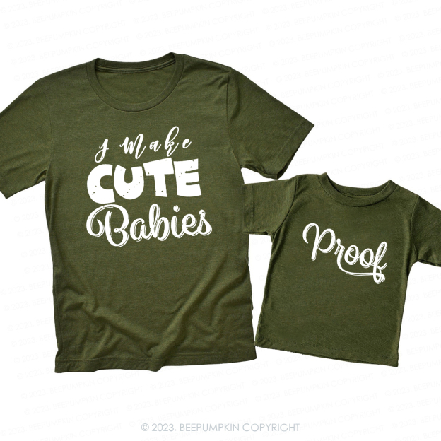 Make Awesome Cute Babies Matching T-Shirts For Dad&Me