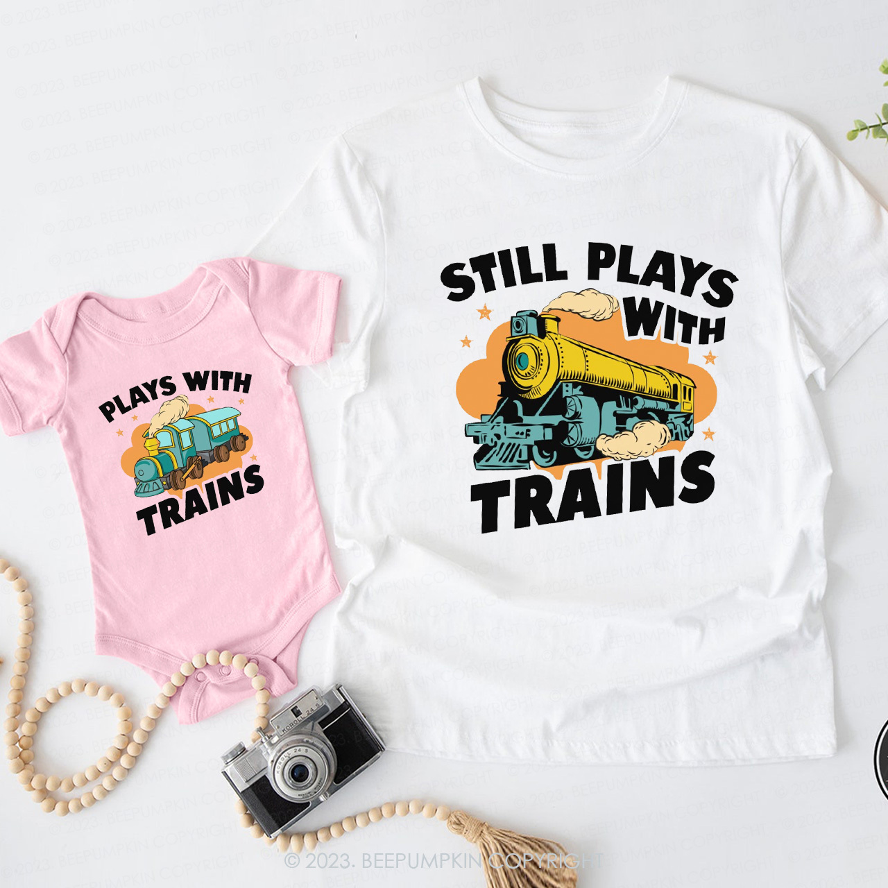 Daddy & Me Matching T-Shirts – Plays With Trains