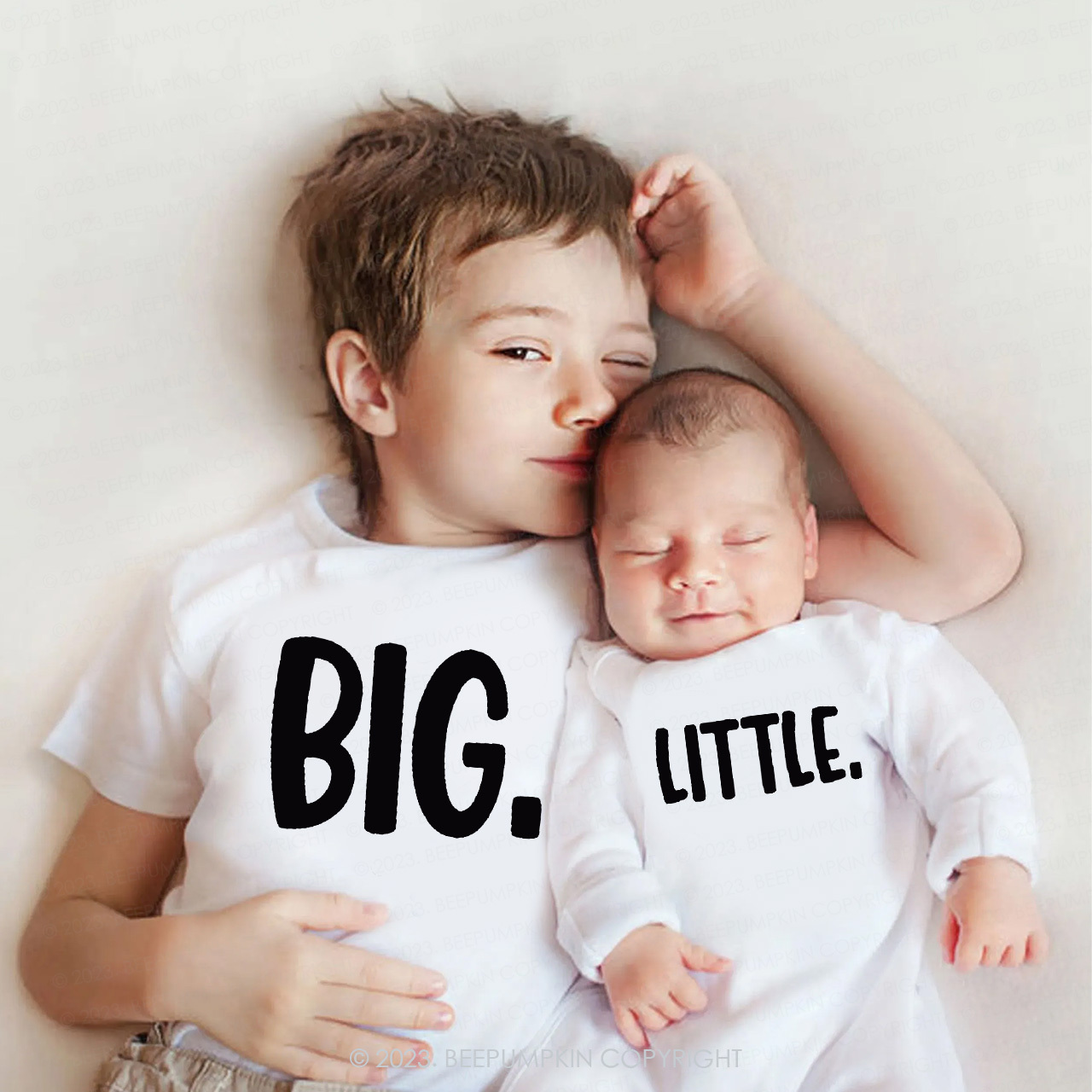 Big. Middle. Little. Matching Sibling T-Shirts