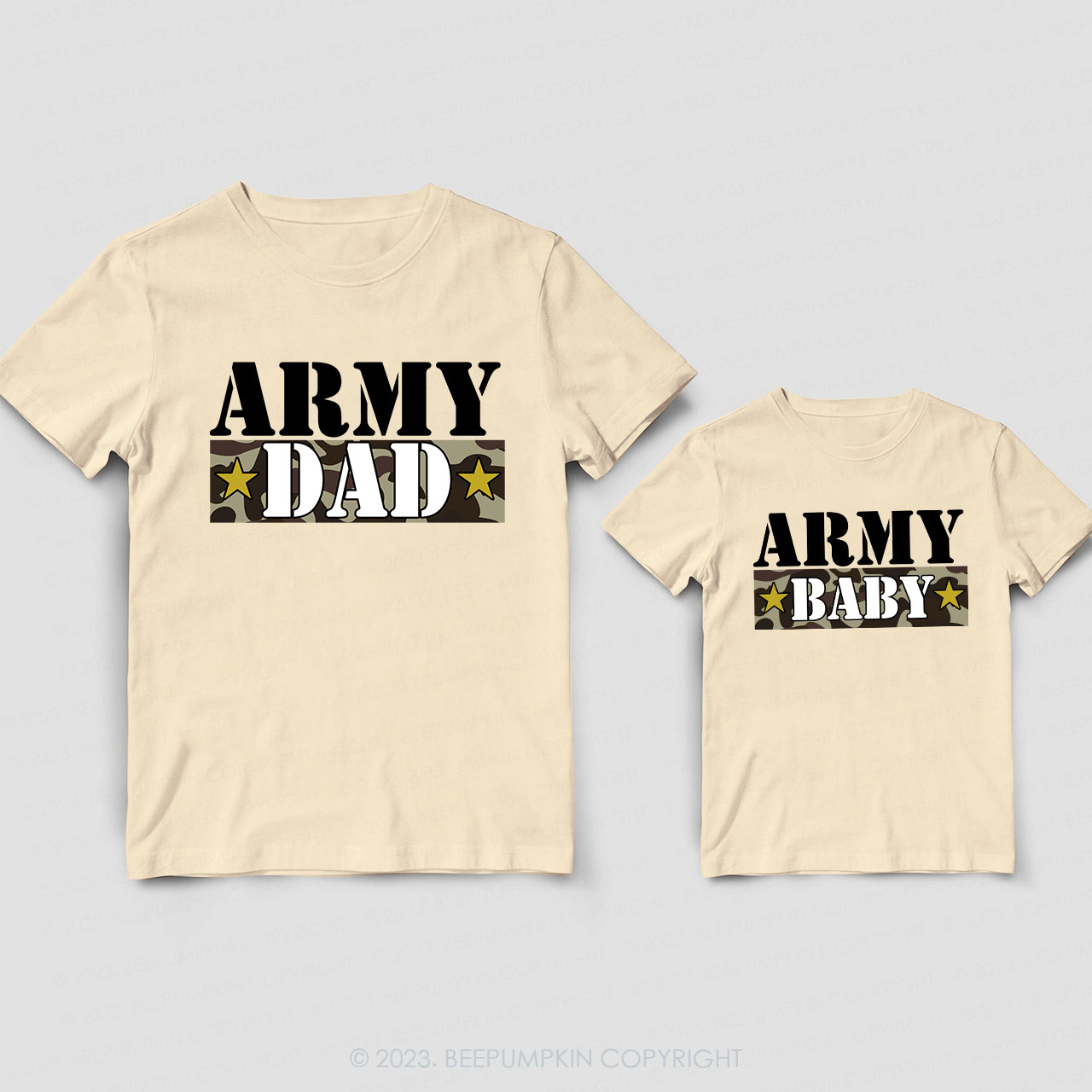 Army Dad And Army Baby Dad & Me Matching T-Shirts
