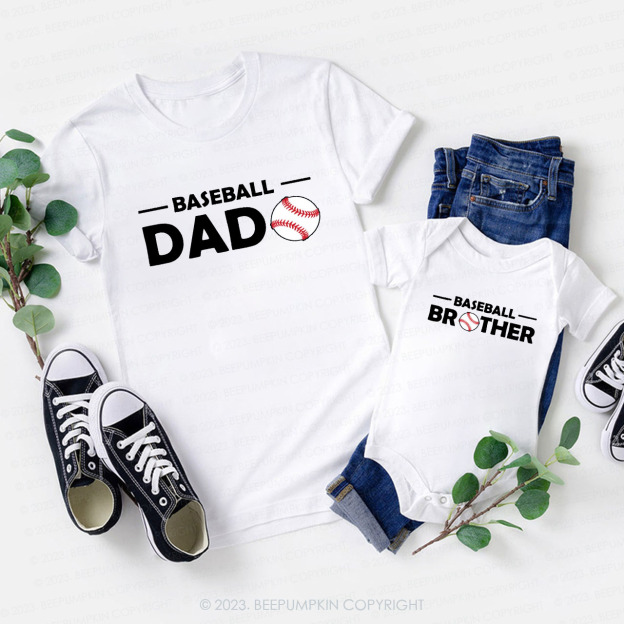 Baseball Graphic Family Matching Shirts