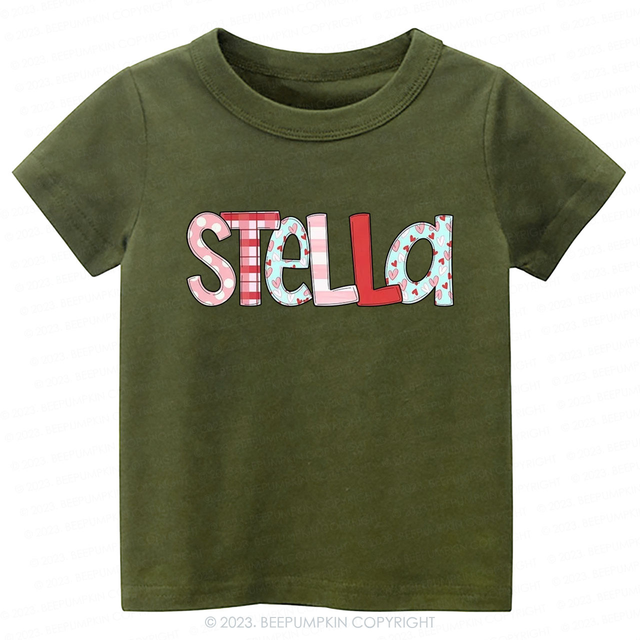 Personalized NAME Valentine's Day Kids Tees