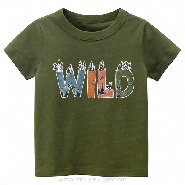 Wild Hiking Outdoors Adventure -Toddler Tees