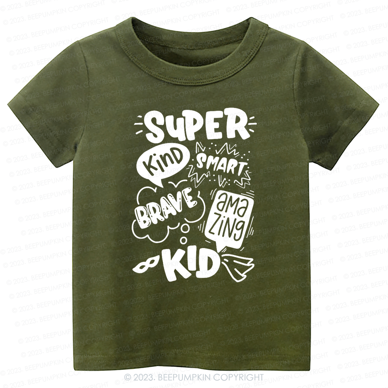 Super Hero Brave Kind Smash -Toddler Tees