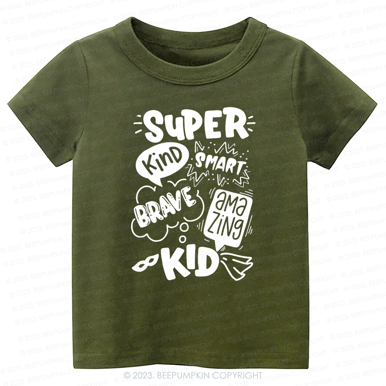 Super Hero Brave Kind Smash -Toddler Tees