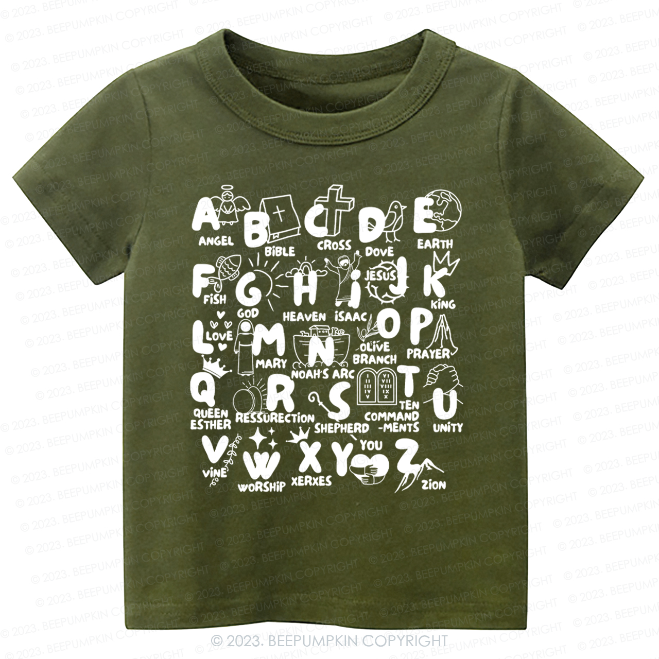 Biblical Alphabet Cut File-Toddler Tees