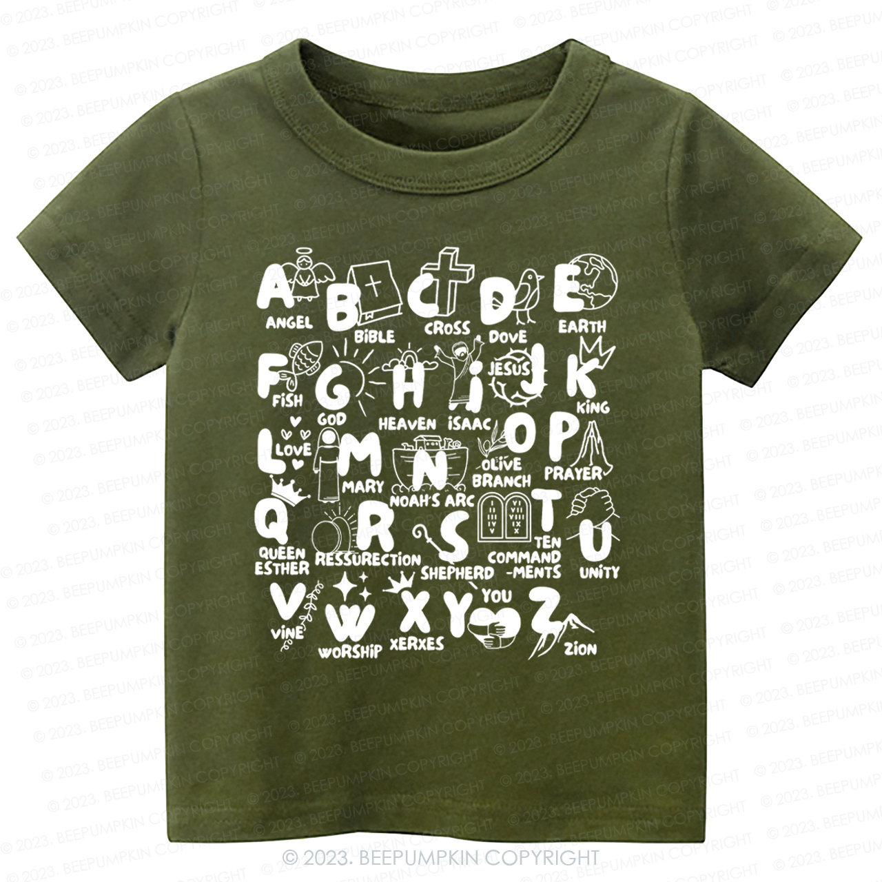 Biblical Alphabet Cut File-Toddler Tees