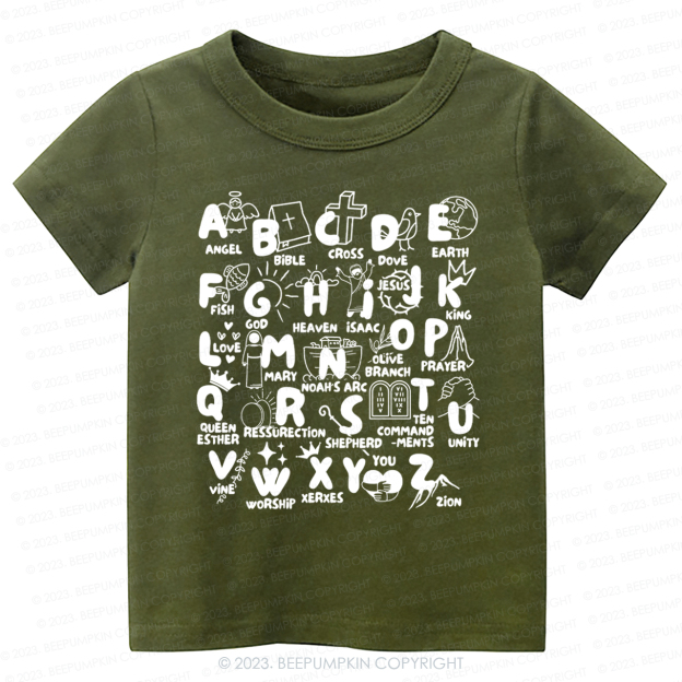 Biblical Alphabet Cut File-Toddler Tees
