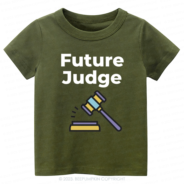 Funny Baby Future Judge  -Toddler Tees