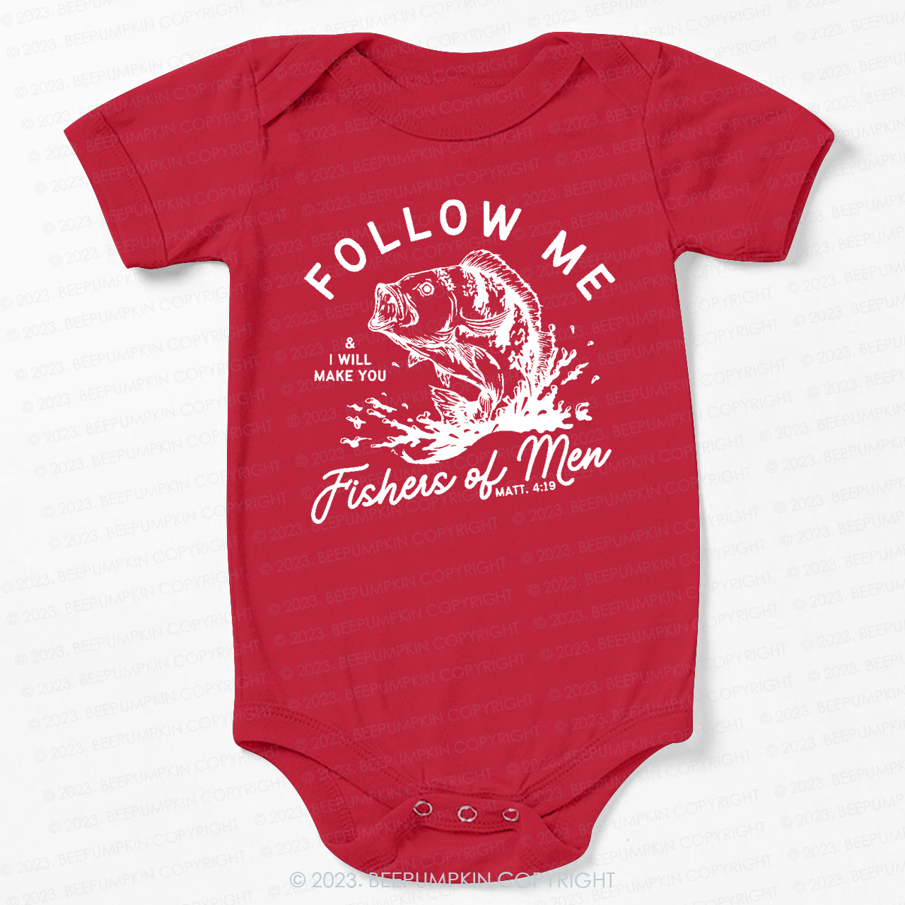 Follow Me Fishers Of Men Bodysuit For Baby
