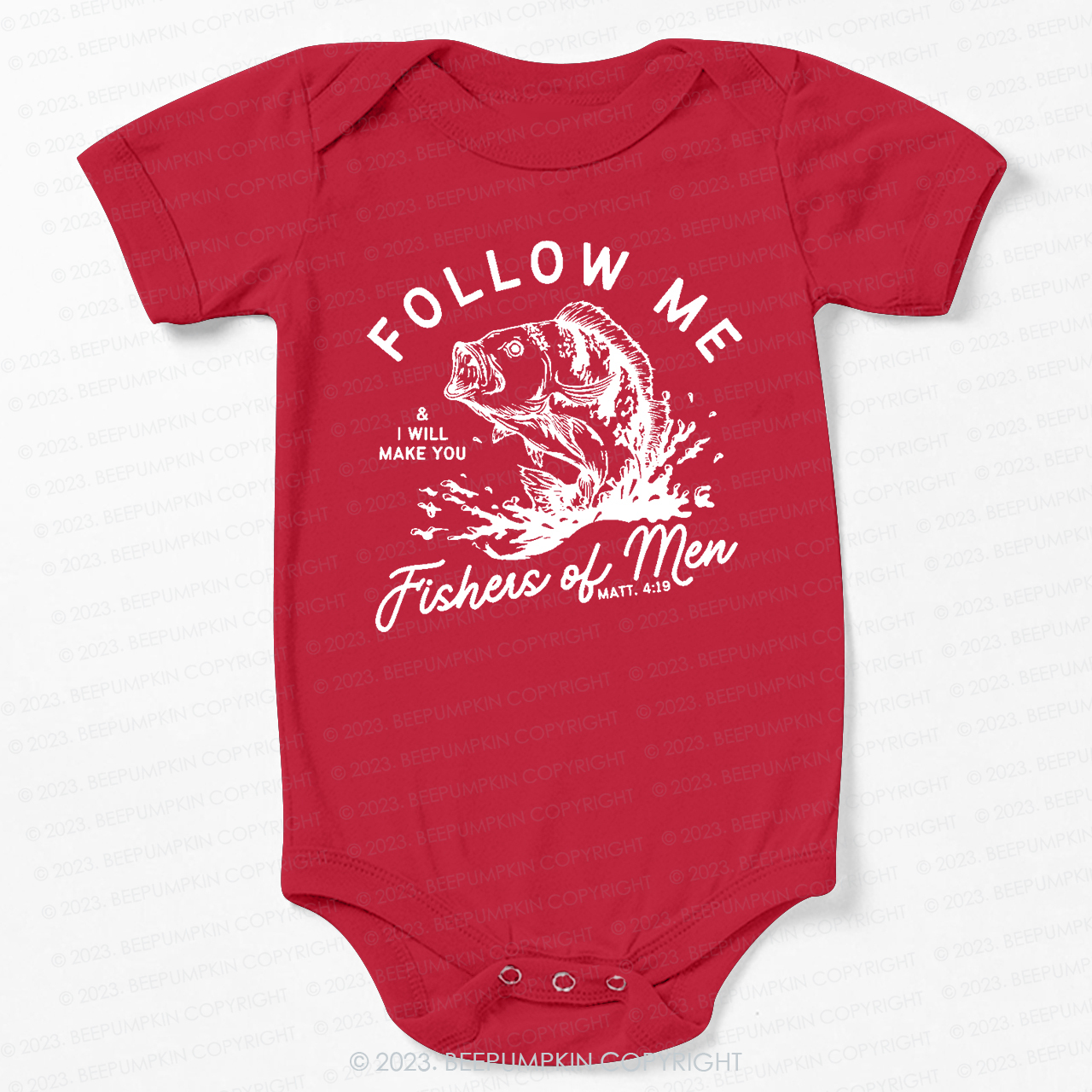 Follow Me Fishers Of Men Bodysuit For Baby