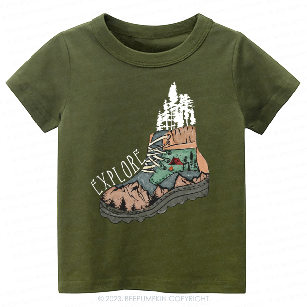  Adventure Explore Hiking Outdoors -Toddler Tees
