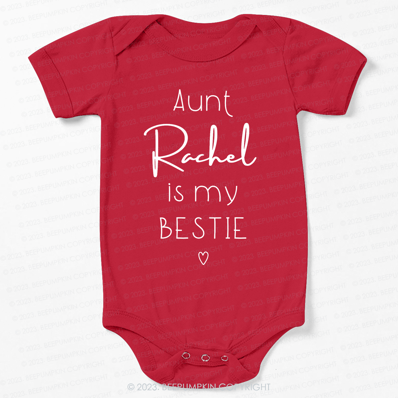 Personalized Brand Funny Aunt's Bestie Bodysuit For Baby