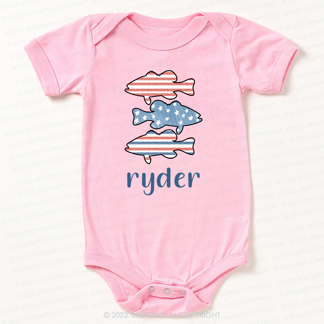 Personalized kid Fishing Gift Bodysuit For Baby