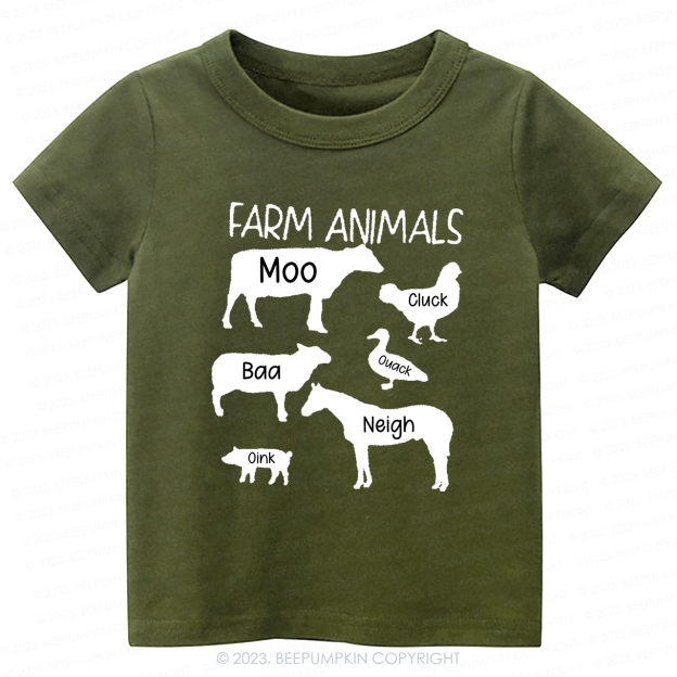 Funny Farm Animal Sounds -Toddler Tees