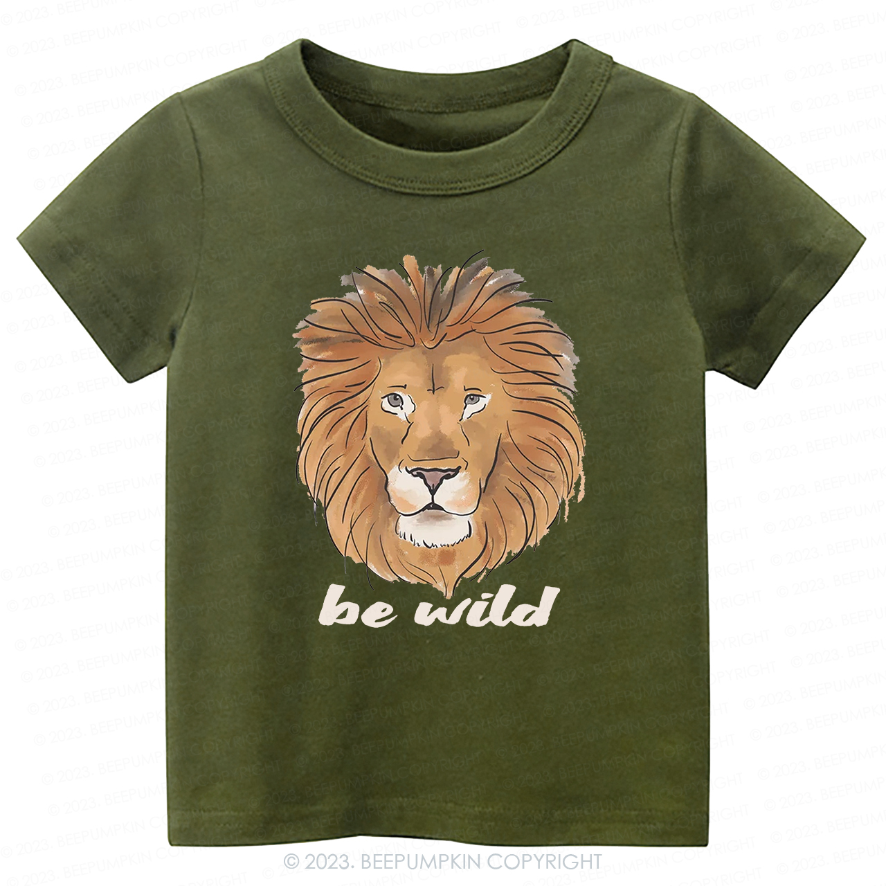 Be Wild Lion African Animal -Toddler Tees