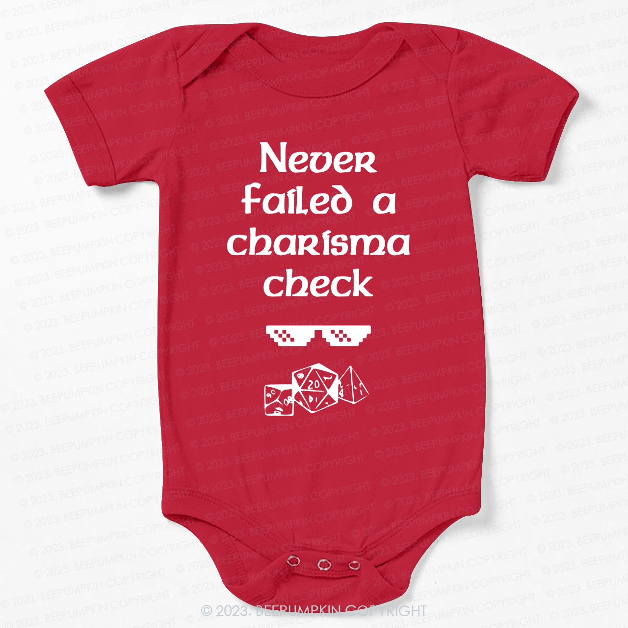 A Charisma check Bodysuit For Baby