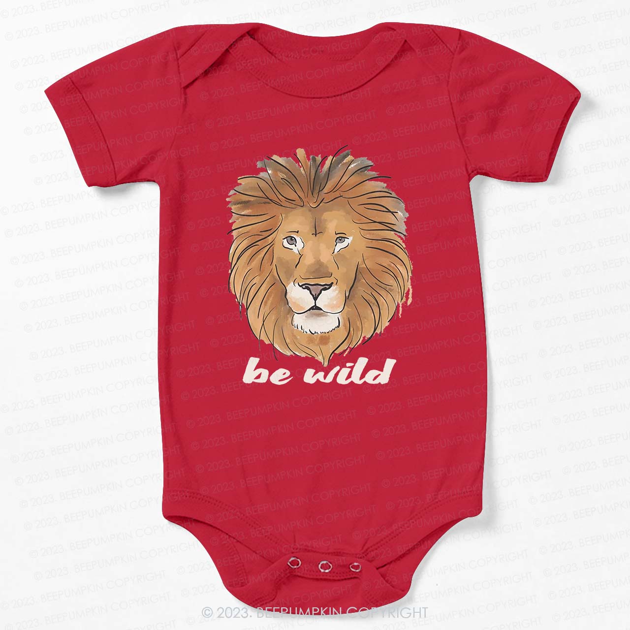 Be Wild Lion African Animal Bodysuit For Baby