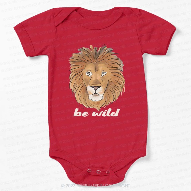 Be Wild Lion African Animal Bodysuit For Baby
