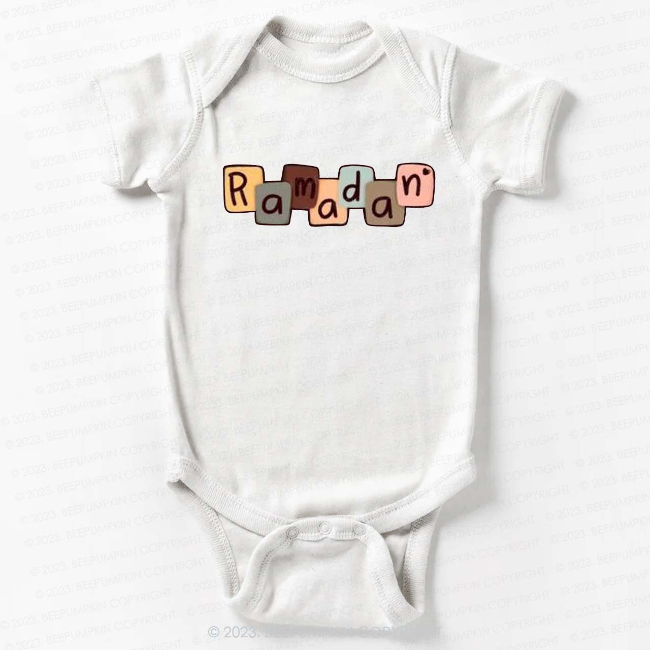 Personalized Name Colorful Letters Bodysuit For Baby