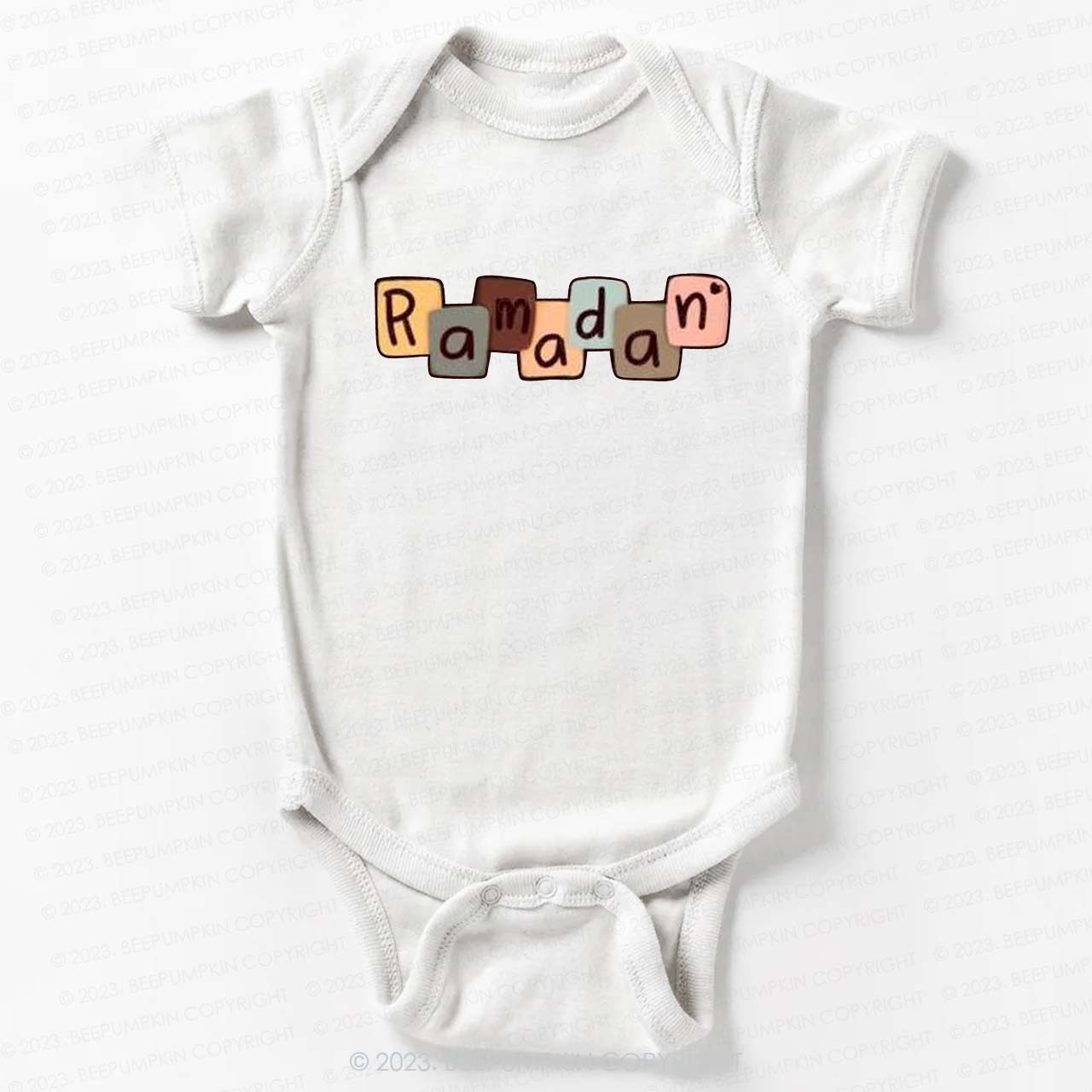 Personalized Name Colorful Letters Bodysuit For Baby