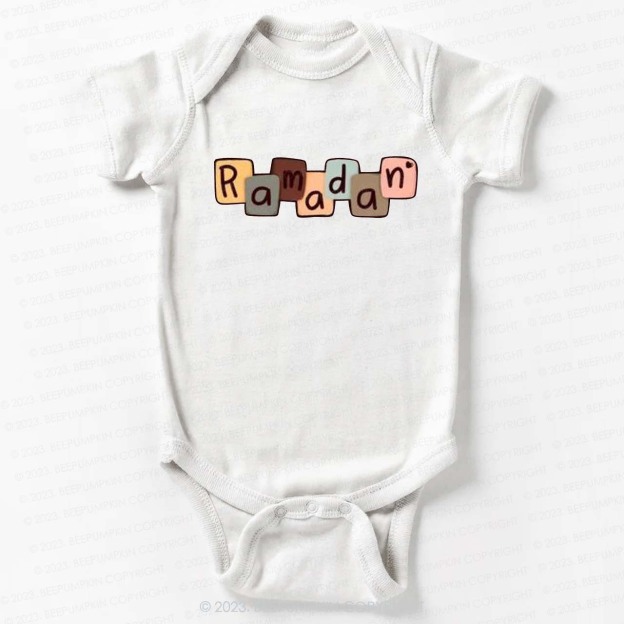 Personalized Name Colorful Letters Bodysuit For Baby