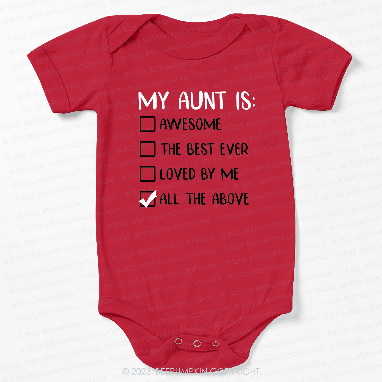 My Aunt is Awesome Bodysuit For Baby