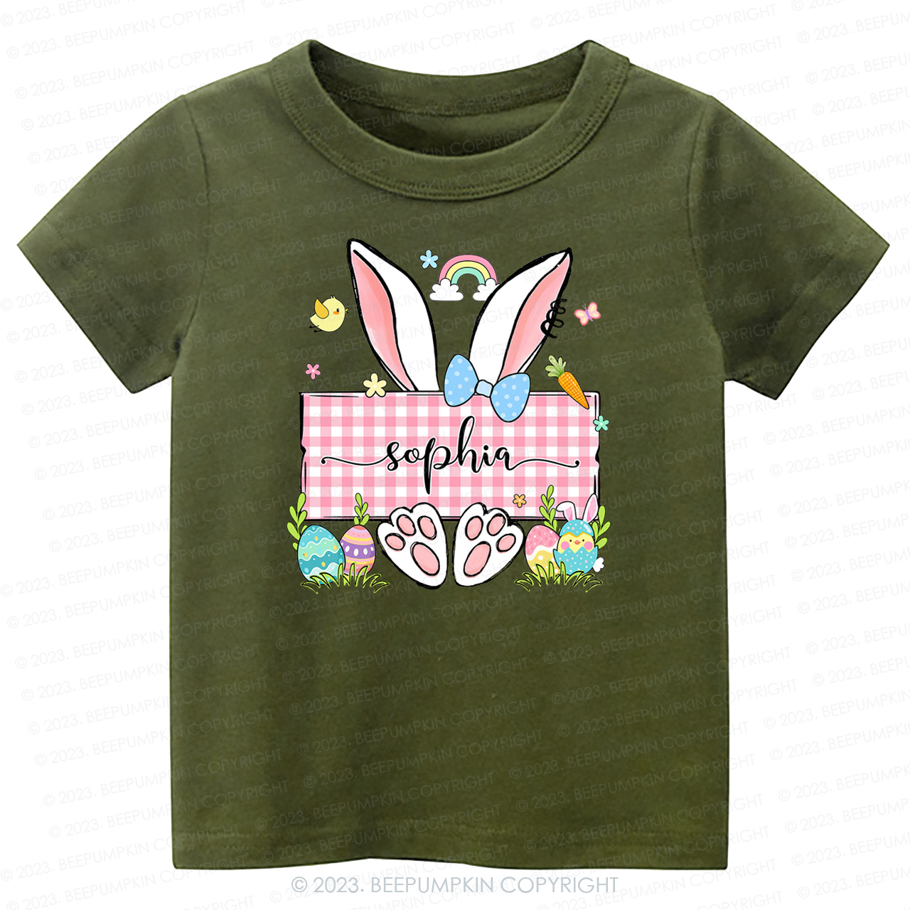 Personalized Name Easter Bunny -Toddler Tees