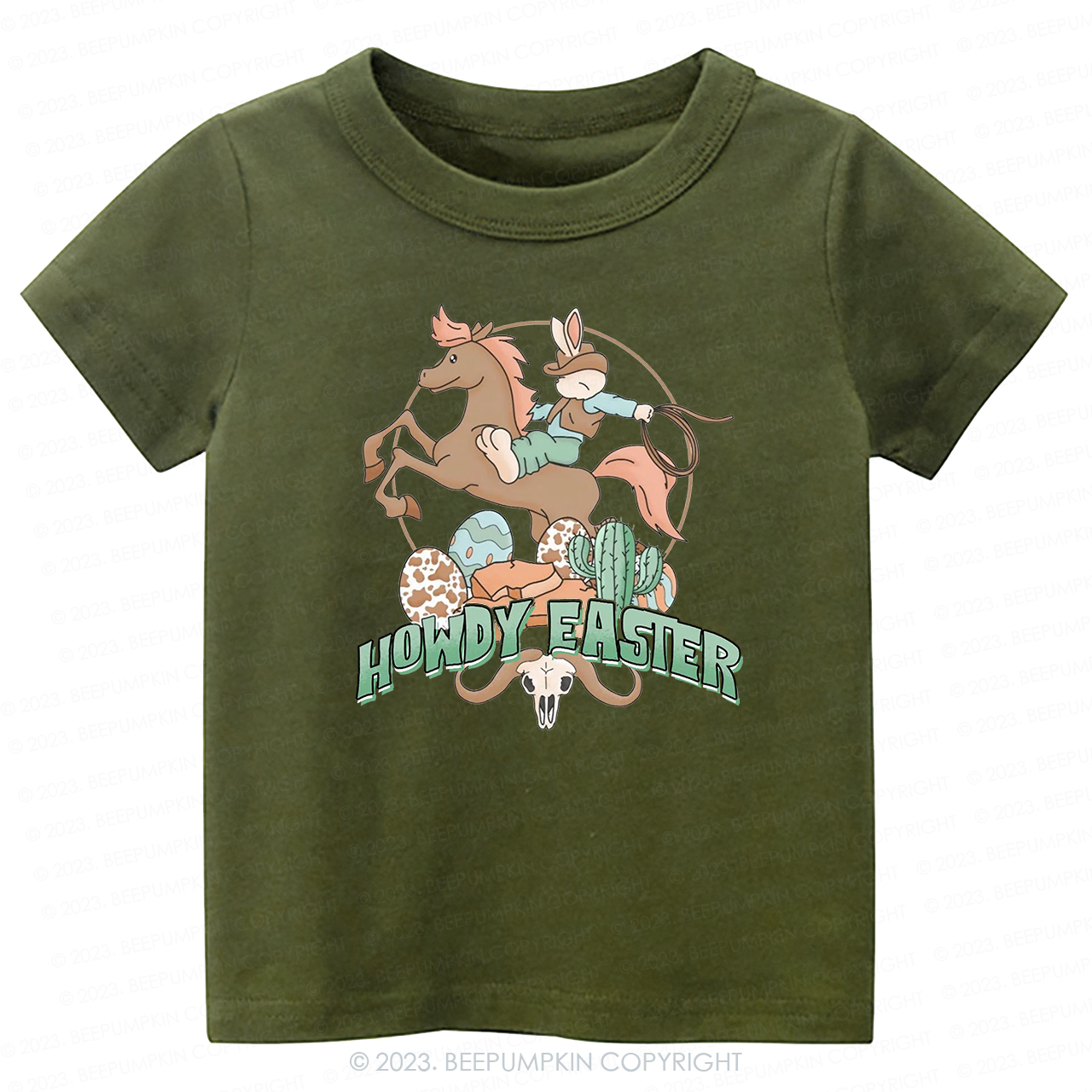 Howdy Easter Natural  -Toddler Tees