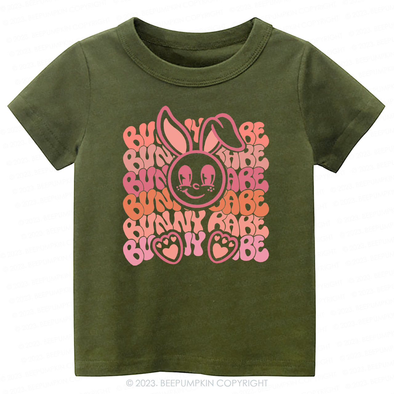 Big Eyes Bunny Babe Easter -Toddler Tees